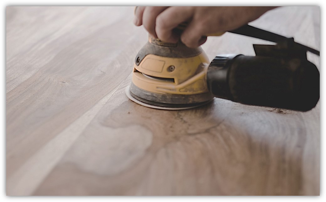 Шлифовка необработанного мебельного щита